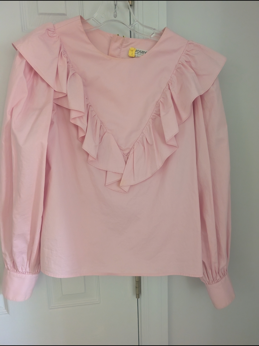 CROSBY by Mollie Burch Light Pink Ruffle Top